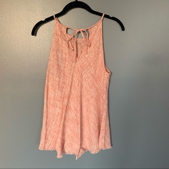 Cloth and Stone Tie Back Tank Red & White XSmall - Picture 5 of 5